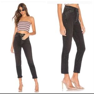 AGOLDE Nico High Rise Slim in Virtue Black